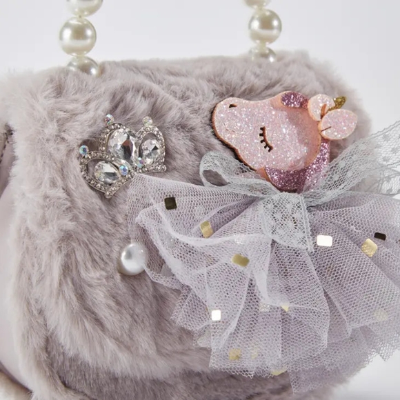 'Miss Spring' Grey Purse - Picture 5 of 5